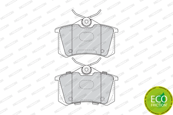 Brake Pad Set, disc brake PREMIER ECO FRICTION FDB4178