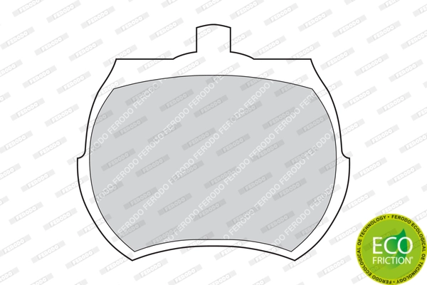 Brake Pad Set, disc brake PREMIER ECO FRICTION FDB824