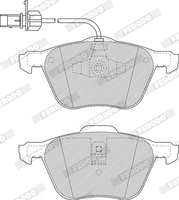 FERODO FDB1497 Brake Pad Set, disc brake