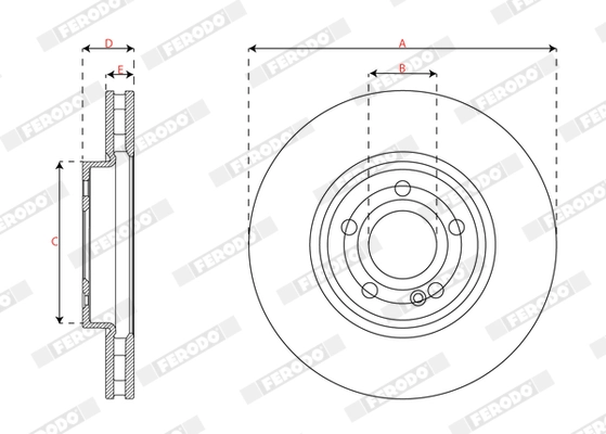Brake Disc PREMIER DDF2994C