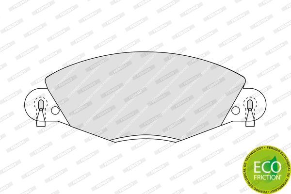Brake Pad Set, disc brake PREMIER ECO FRICTION FDB1412