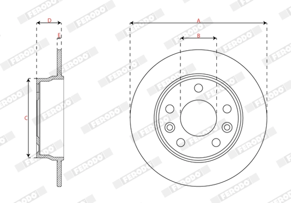 Brake Disc PREMIER DDF3045C
