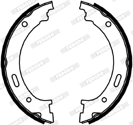 Brake Shoe Set, parking brake PREMIER FSB4058