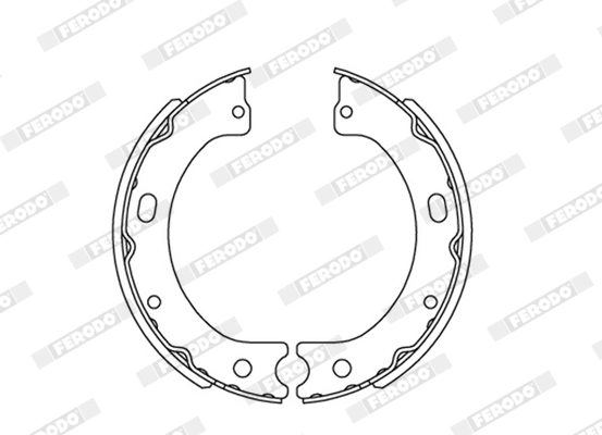 Brake Shoe Set, parking brake PREMIER FSB641