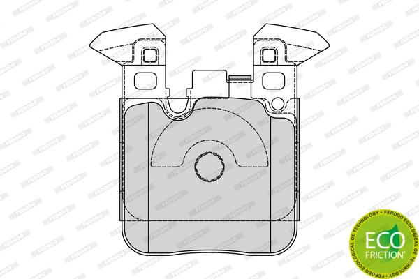 Brake Pad Set, disc brake FUSE+ Technology FDB4663