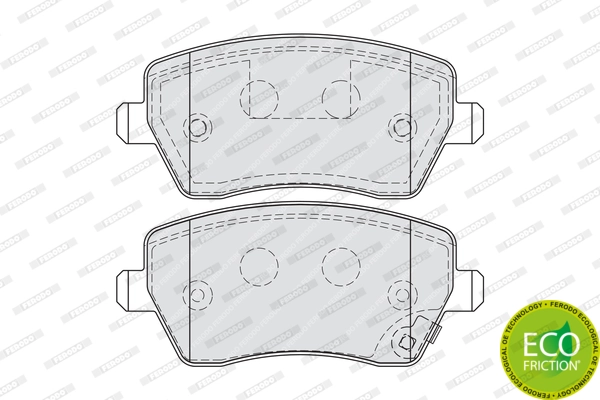 Brake Pad Set, disc brake PREMIER ECO FRICTION FDB4069