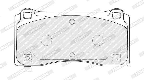 FERODO Set Pad Brek, Brek Piring FDB5259