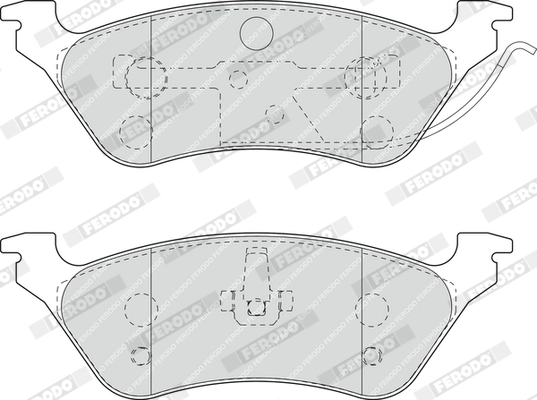 Brake Pad Set, disc brake PREMIER ECO FRICTION FDB1475