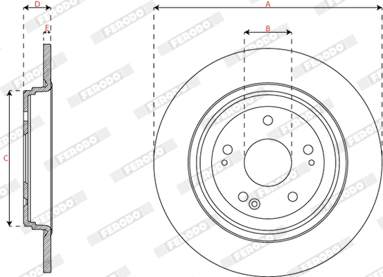 Brake Disc PREMIER DDF3189C