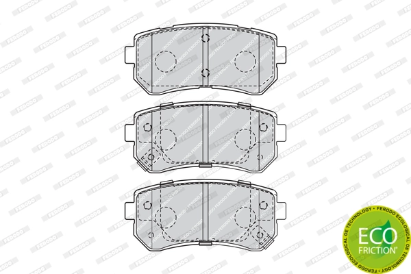 Brake Pad Set, disc brake PREMIER ECO FRICTION FDB4408