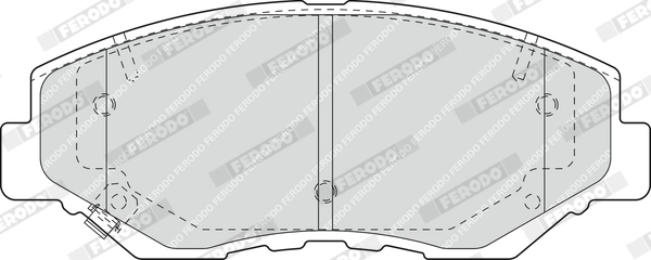 Brake Pad Set, disc brake PREMIER ECO FRICTION FDB1658