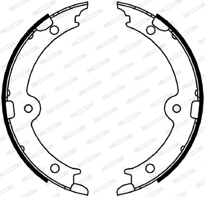 Brake Shoe Set, parking brake PREMIER FSB4066