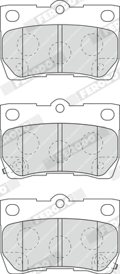 Brake Pad Set, disc brake PREMIER ECO FRICTION FDB4001
