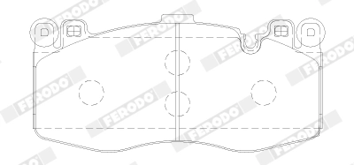 FERODO FDB5172 Brake Pad Set, disc brake