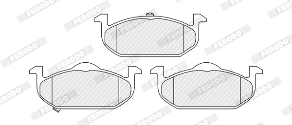 Brake Pad Set, disc brake PREMIER ECO FRICTION FDB5494