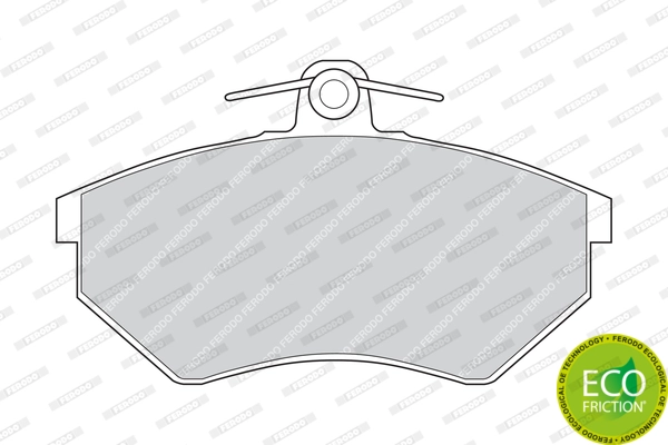 Brake Pad Set, disc brake PREMIER ECO FRICTION FDB775