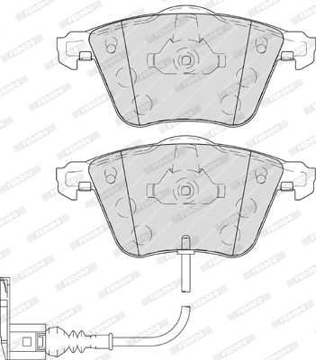 Brake Pad Set, disc brake PREMIER FDB4223
