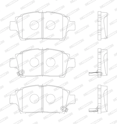 Brake Pad Set, disc brake PREMIER ECO FRICTION FDB1392