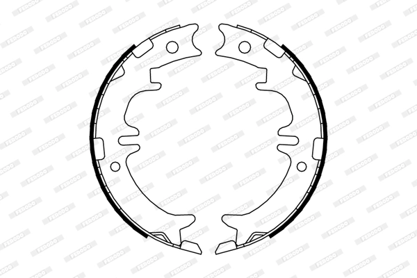 Brake Shoe Set, parking brake PREMIER FSB674