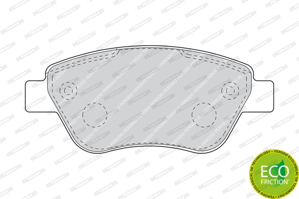 Brake Pad Set, disc brake PREMIER ECO FRICTION FDB1666