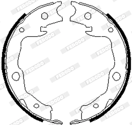Brake Shoe Set, parking brake PREMIER FSB4035
