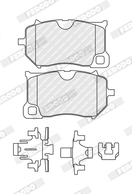 Brake Pad Set, disc brake PREMIER ECO FRICTION FDB5486