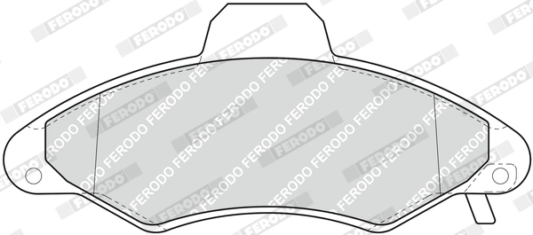 Brake Pad Set, disc brake PREMIER ECO FRICTION FDB1276