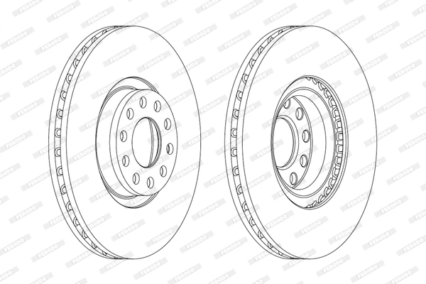 FERODO DDF1983C-1 Brake Disc