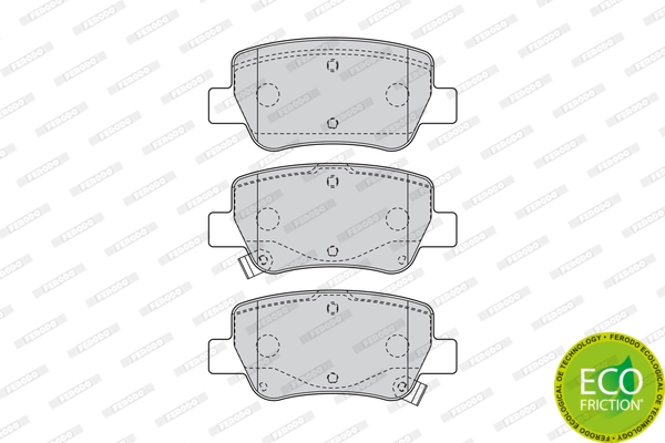 Brake Pad Set, disc brake PREMIER ECO FRICTION FDB4411