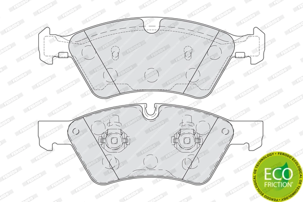 Brake Pad Set, disc brake PREMIER FUSE+ Technology FDB1830