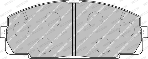 Brake Pad Set, disc brake PREMIER ECO FRICTION FVR1884