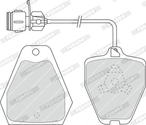 Brake Pad Set, disc brake PREMIER ECO FRICTION FDB985