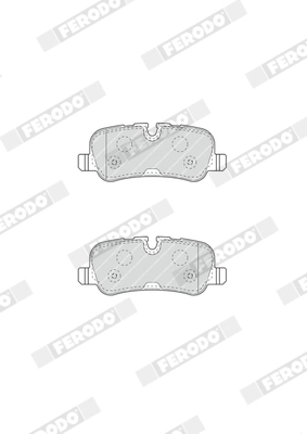 Brake Pad Set, disc brake PREMIER FDB4105