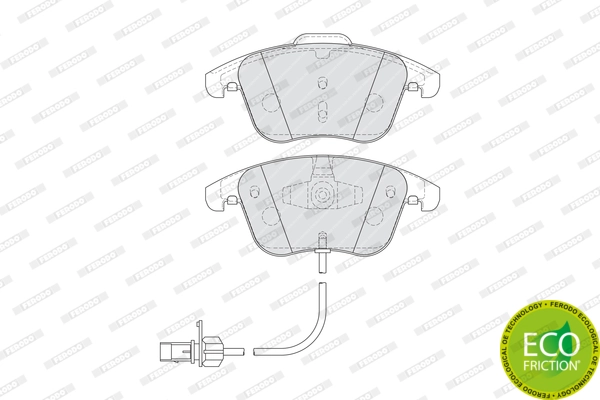Brake Pad Set, disc brake FUSE+ Technology FDB4045