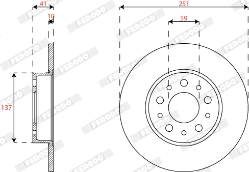 Brake Disc PREMIER DDF2777C