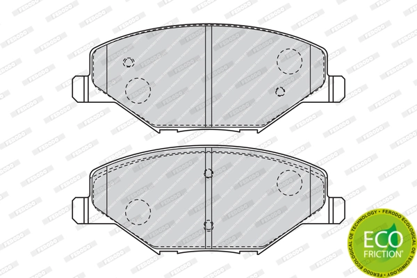 Brake Pad Set, disc brake PREMIER ECO FRICTION FDB4590