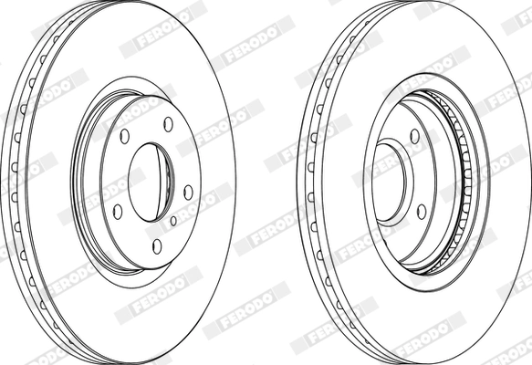 FERODO DDF1505C-1 Brake Disc