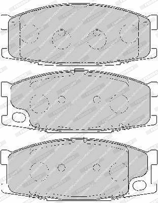 Brake Pad Set, disc brake PREMIER ECO FRICTION FVR1701