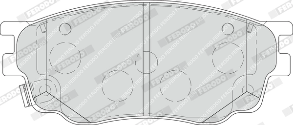 Brake Pad Set, disc brake PREMIER ECO FRICTION FDB1707