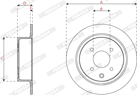 Brake Disc PREMIER DDF1941C