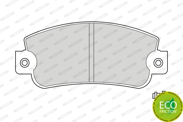 Brake Pad Set, disc brake PREMIER ECO FRICTION FDB346