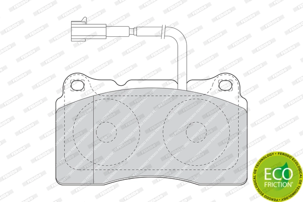 Brake Pad Set, disc brake PREMIER ECO FRICTION FDB1663