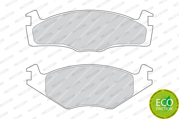 Brake Pad Set, disc brake PREMIER ECO FRICTION FDB392