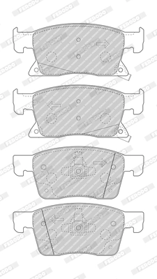 Brake Pad Set, disc brake PREMIER ECO FRICTION FDB4934