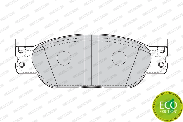 Brake Pad Set, disc brake PREMIER ECO FRICTION FDB4389