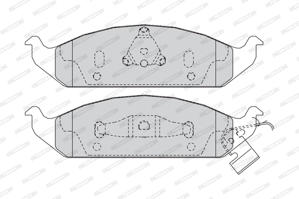 FERODO FDB1254 Brake Pad Set, disc brake
