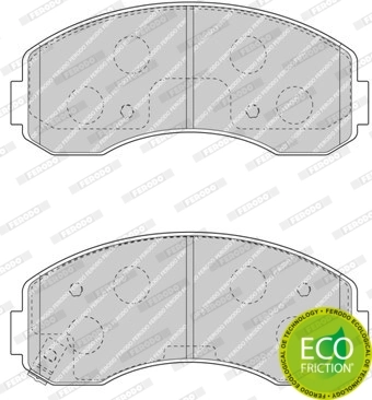 ブレーキパッドセット、ディスクブレーキ PREMIER ECO FRICTION FDB4567