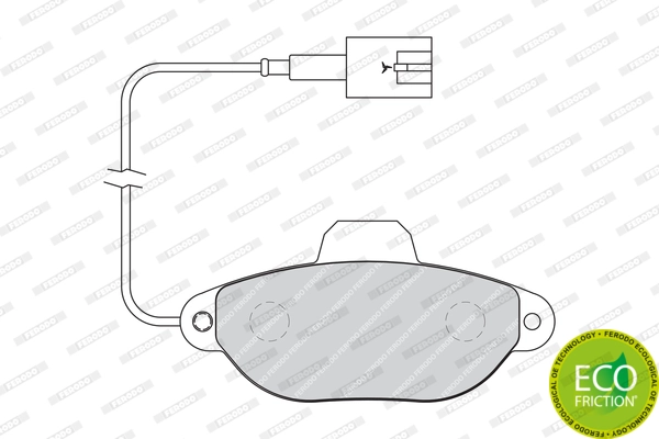 Brake Pad Set, disc brake PREMIER ECO FRICTION FDB1944