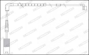 FERODO FWI349 Warning Contact, brake pad wear