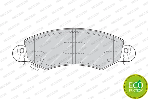 Brake Pad Set, disc brake PREMIER ECO FRICTION FDB1423